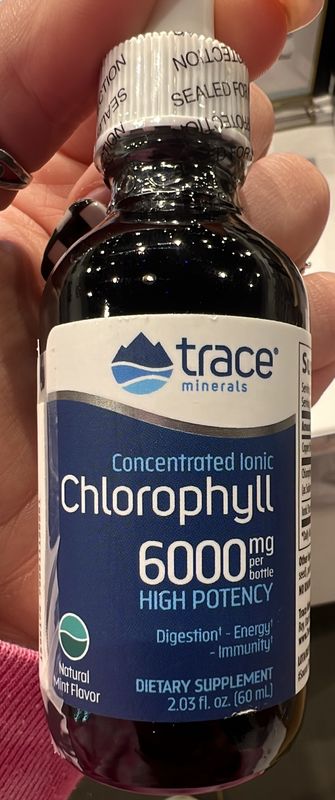 Trace minerals liquid chlorophyll high potency