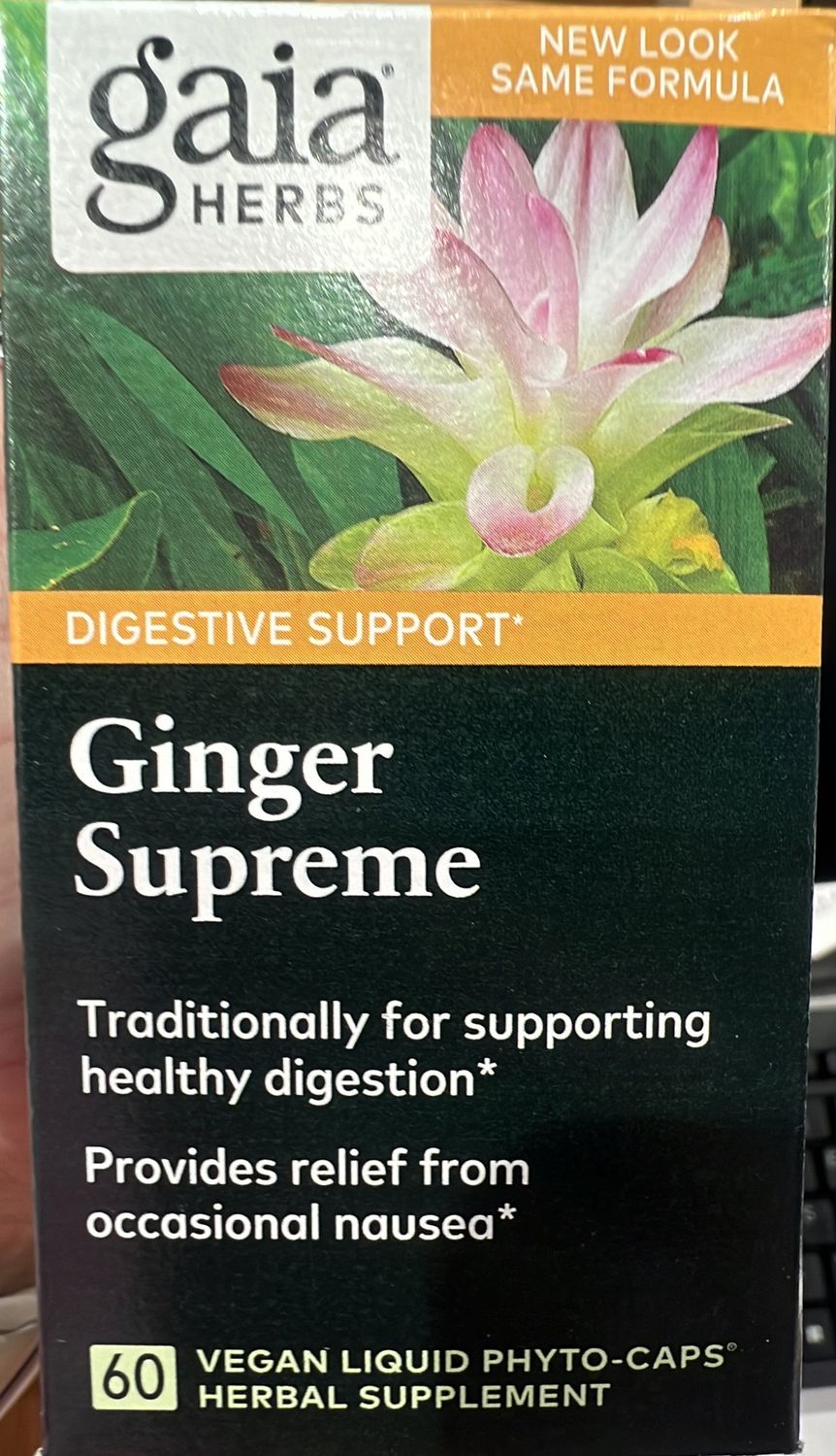 Gaia herbs ginger supreme 60 count