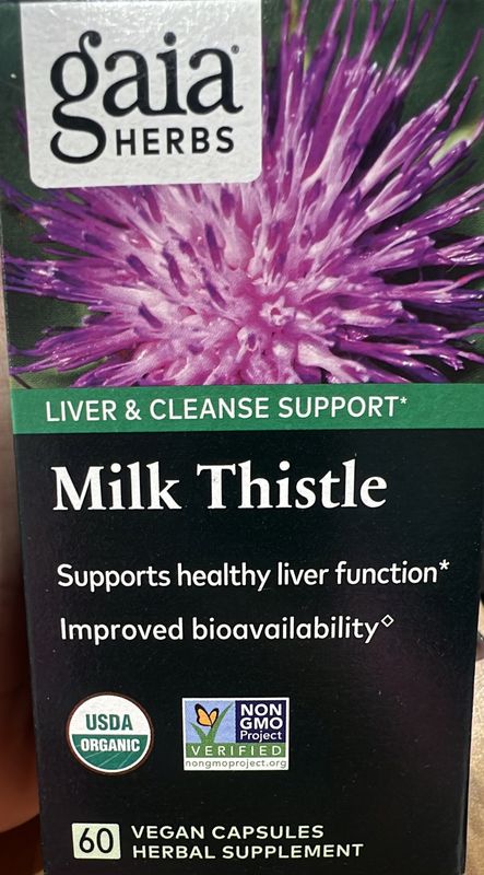 Gaia herbs milk thistle 60 count