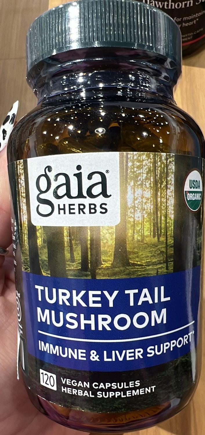 Gaia herbs turkey tail mushrooms 120 count