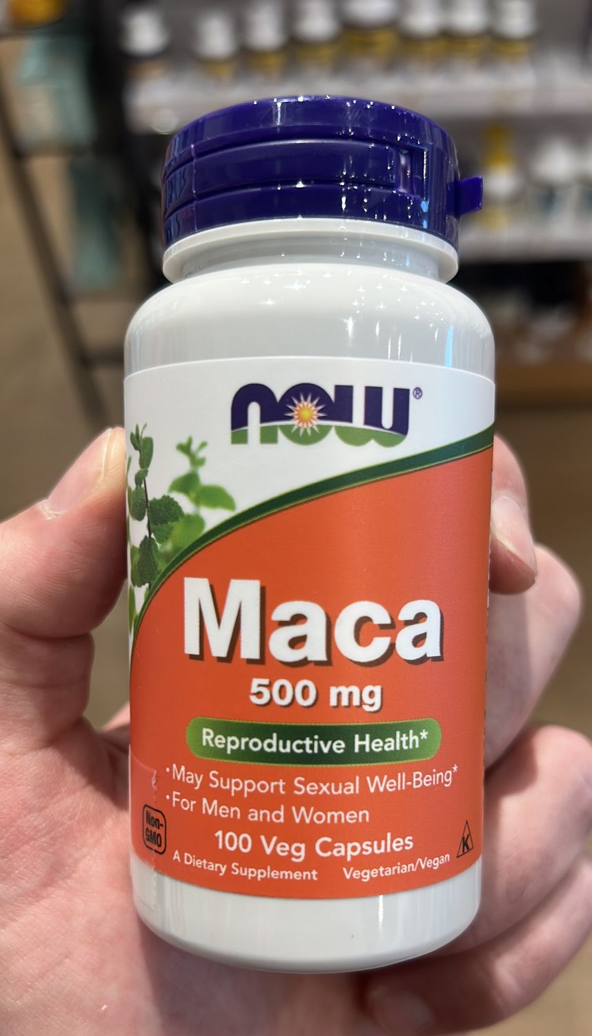 NOW Maca 500mg 100 Veg Capsuls