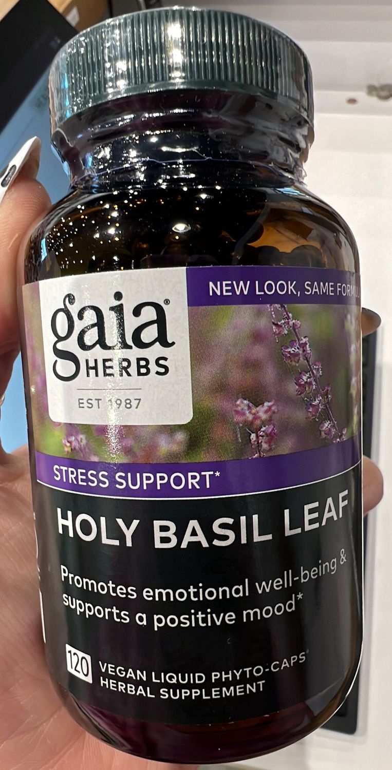 Gaia herbs holy basil leaf 120 count