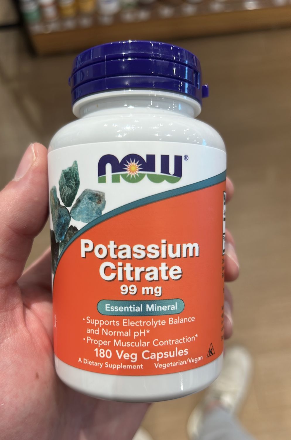 NOW Potassium Citrate 99mg