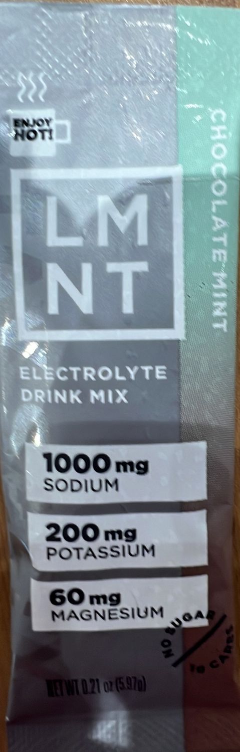 LMNT chocolate mint single stick