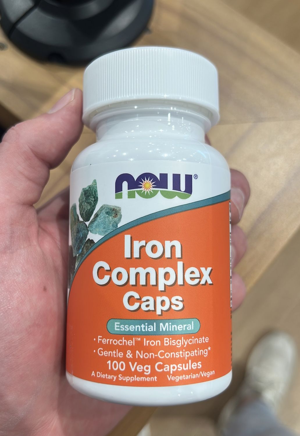 NOW Iron Complex 100 Veg Caps