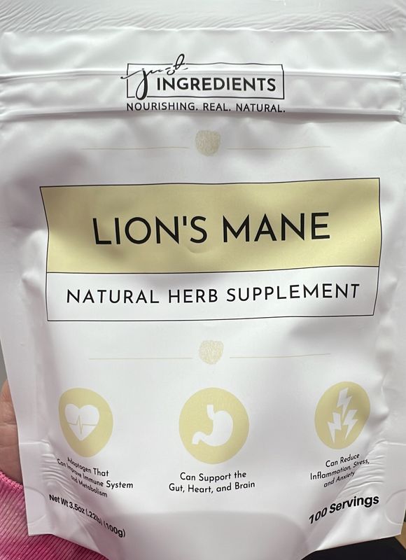 Just ingredients lions mane powder