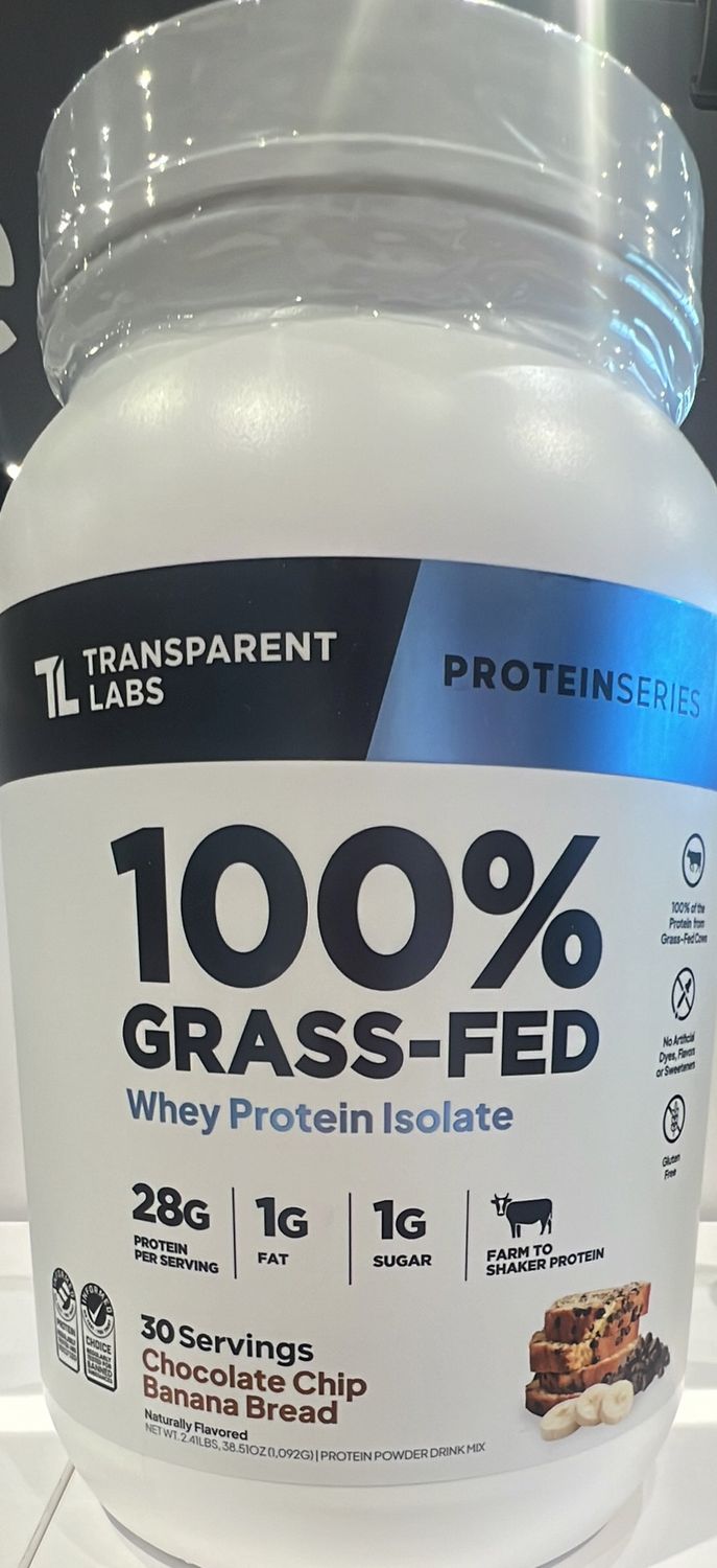 Transparent labs chocolate chip banana bread protein powder