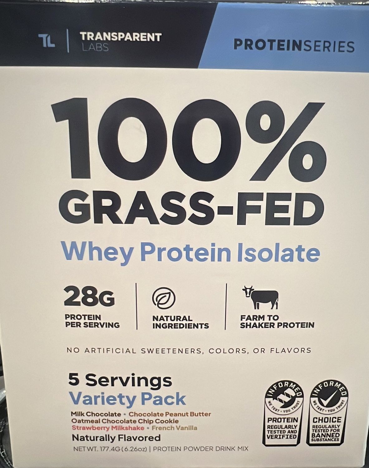 Transparent labs variety protein pack