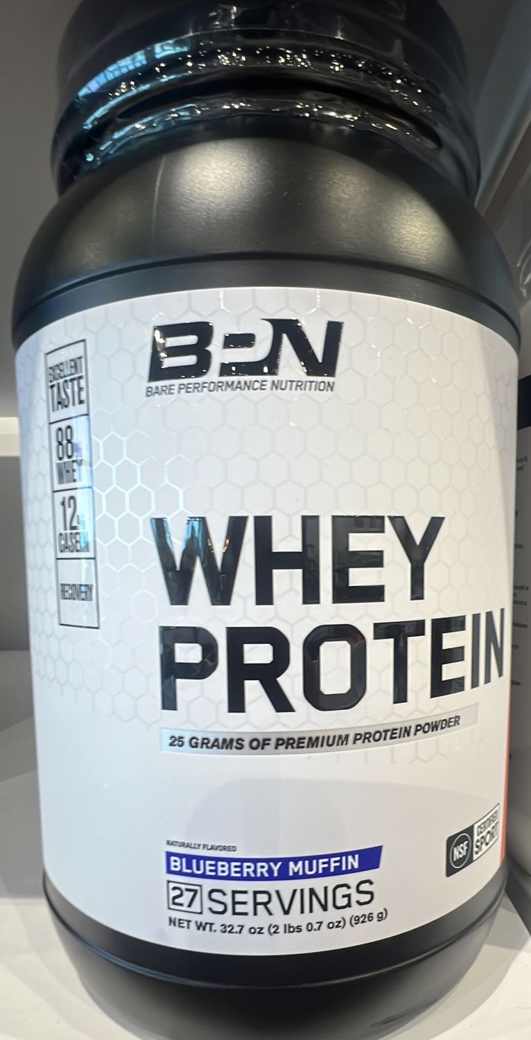 BPN blueberry muffin protein powder