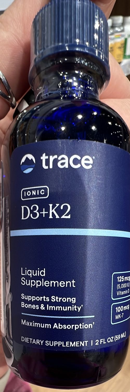 Trace minerals liquid ionic D3 + K2