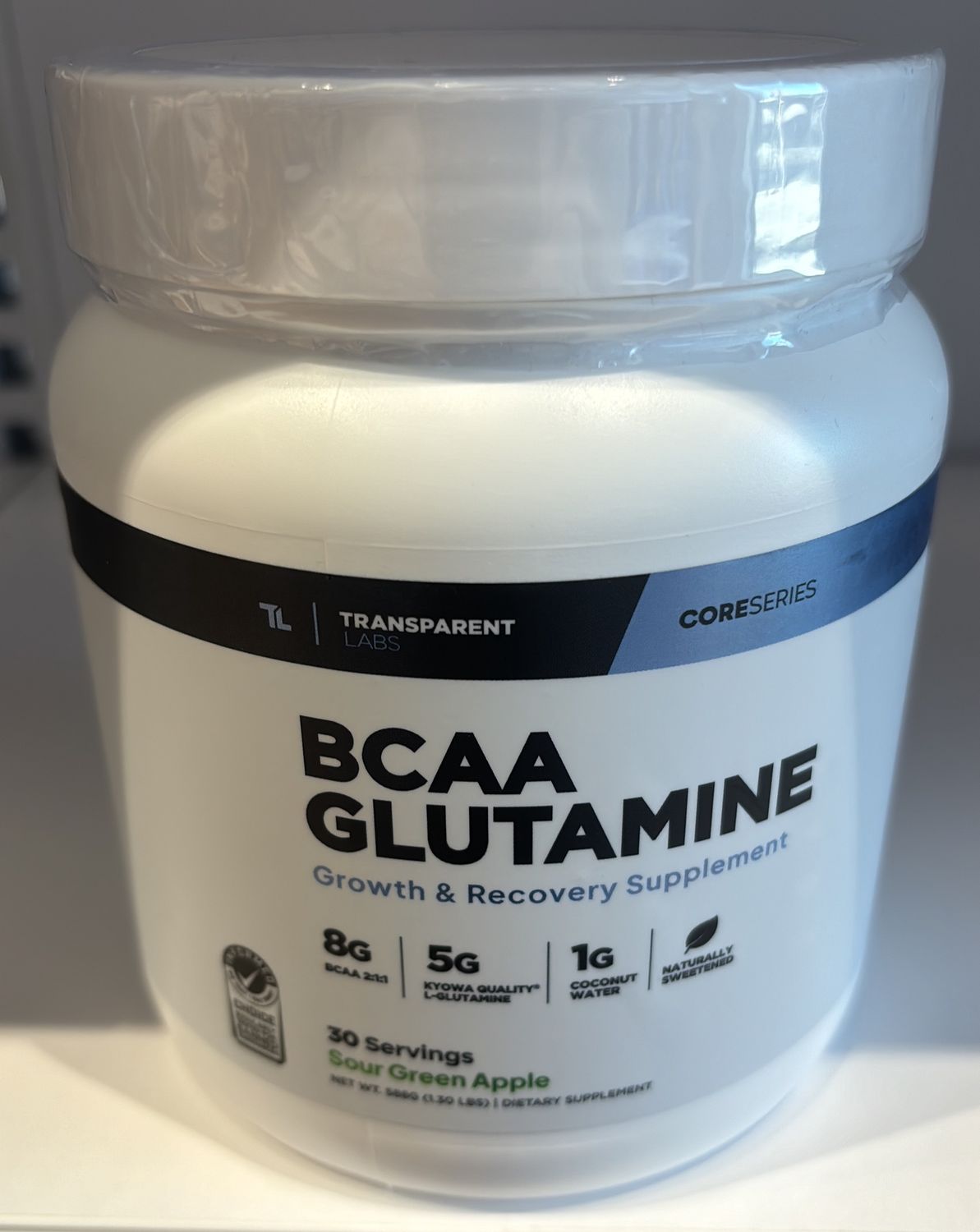 Transparent Labs BCAA Glutamine Sour Green Apple
