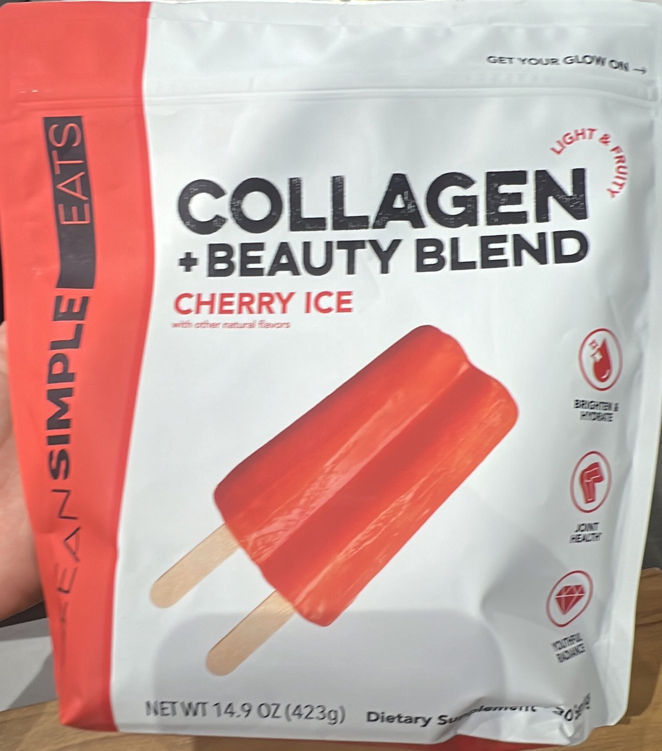 Clean simple eats collagen + beauty blend cherry ice