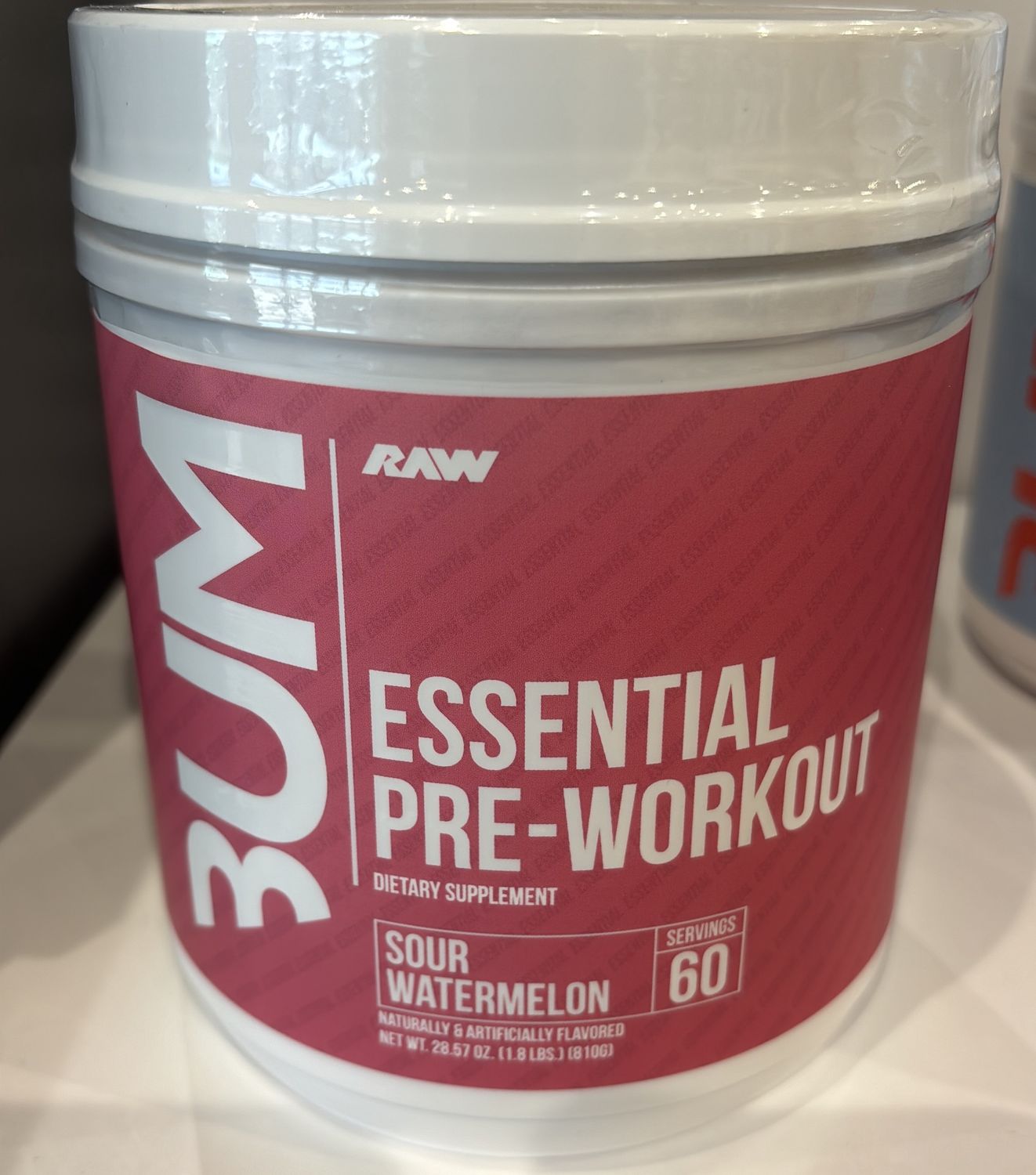 CBum essential preworkout sour watermelon 60 servings
