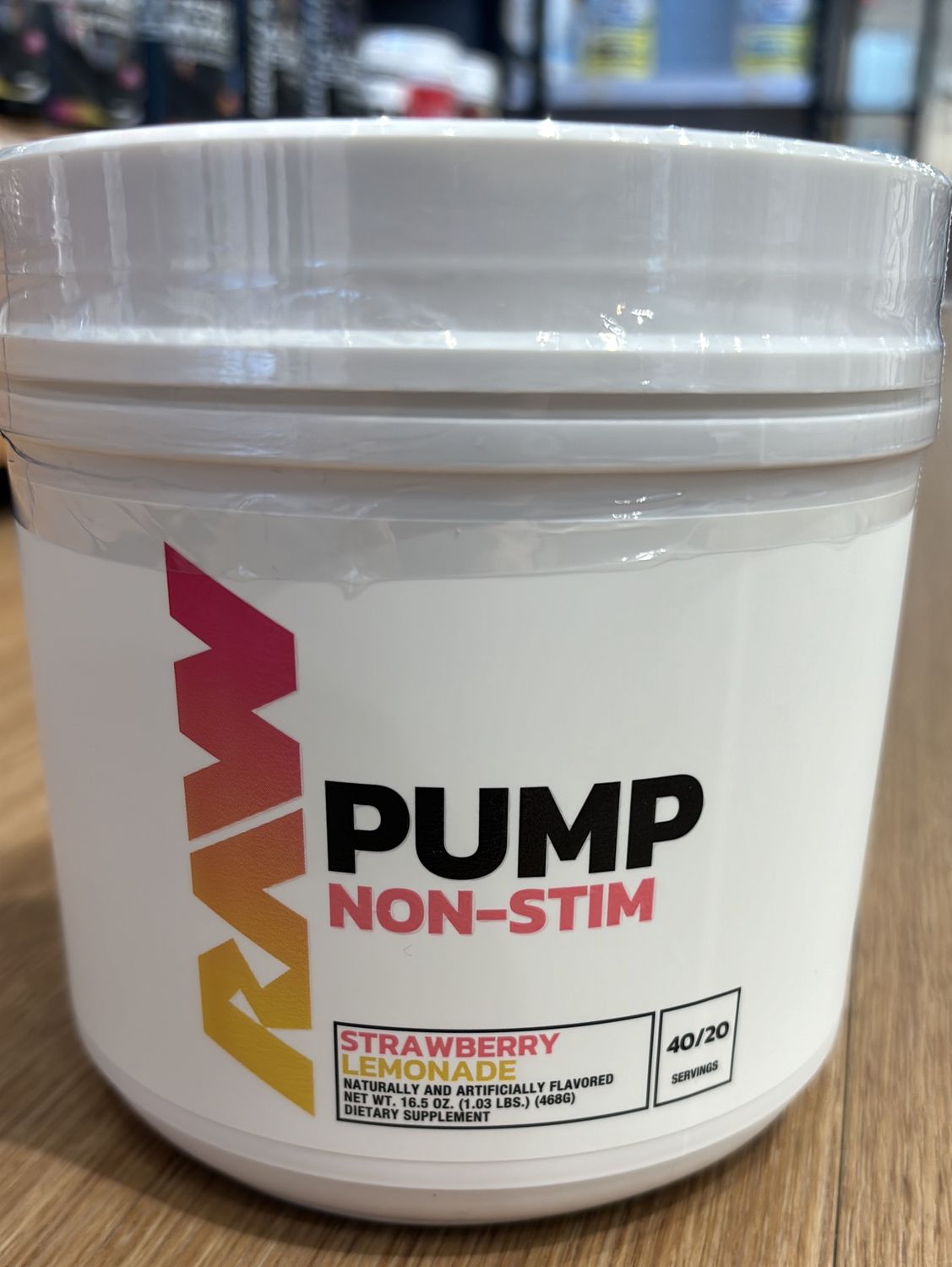 Raw Pump non stim strawberry lemonade
