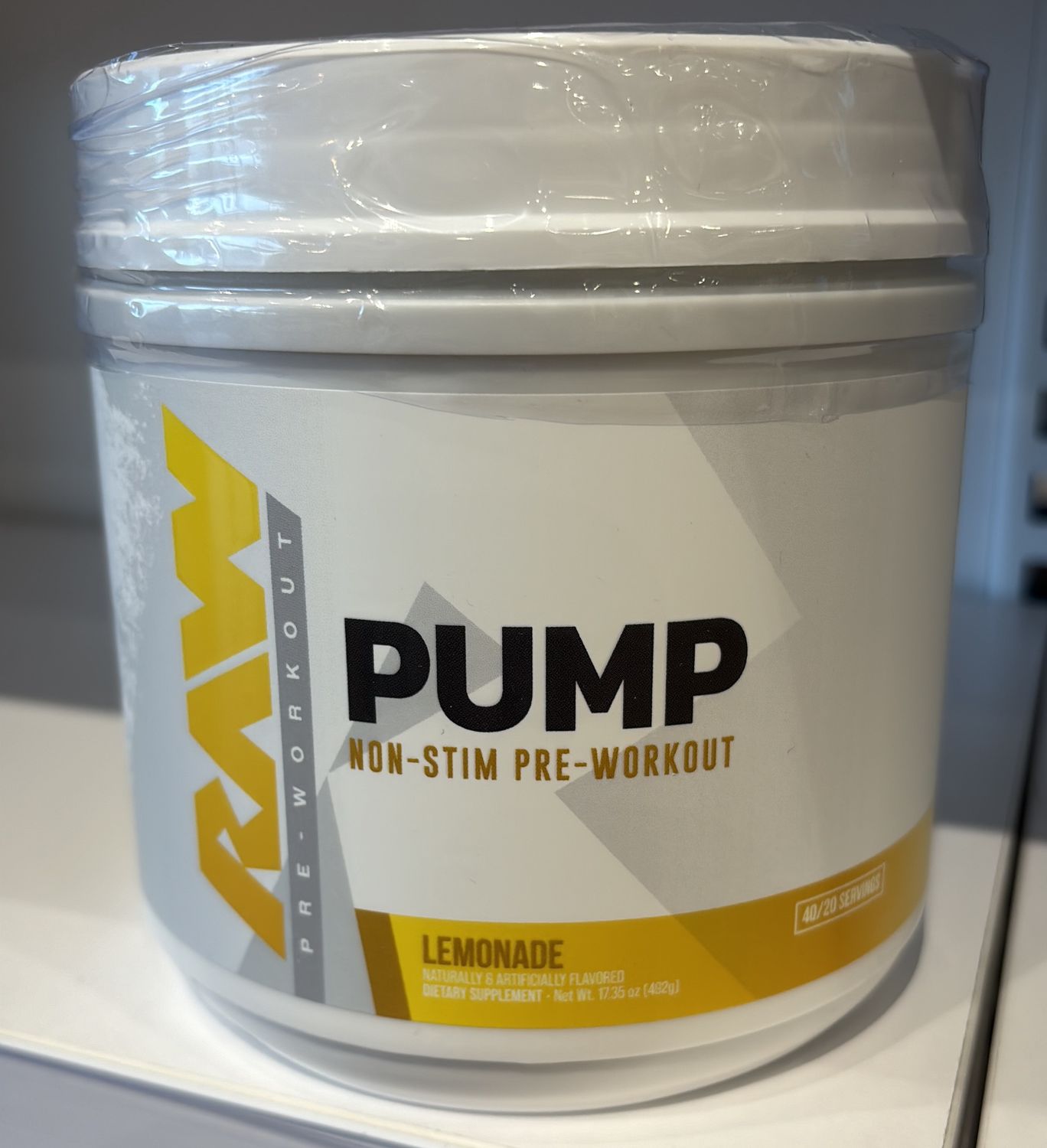 Raw Pump non stim Lemonade