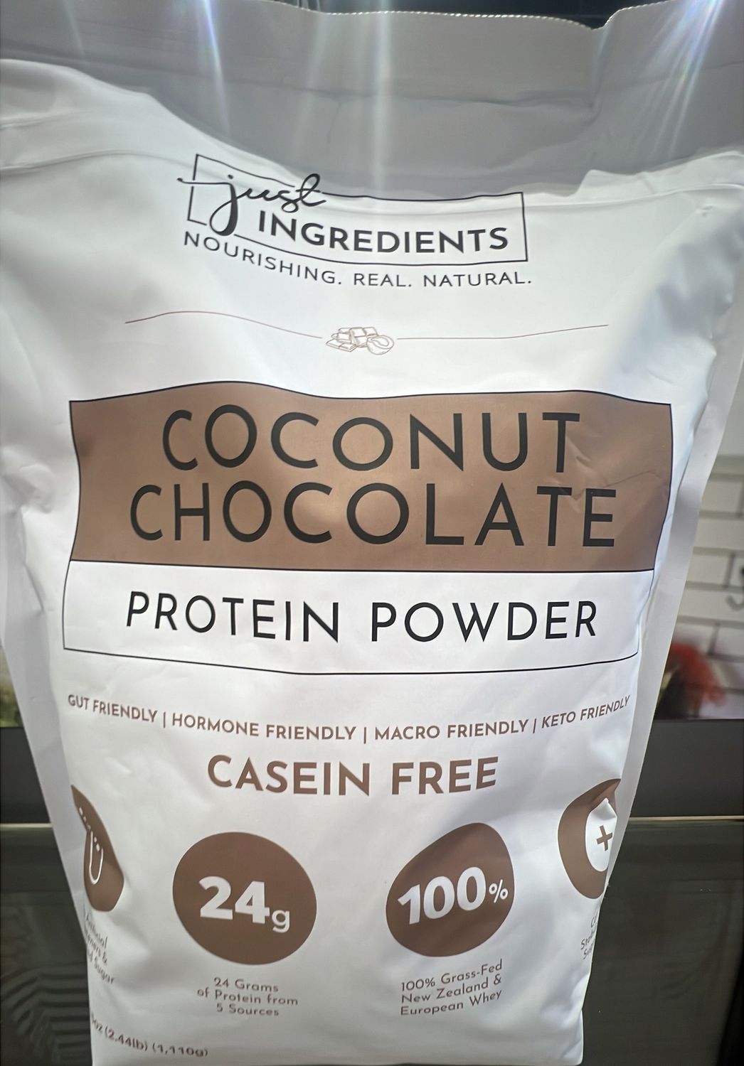 Just ingredients coconut chocolate protein