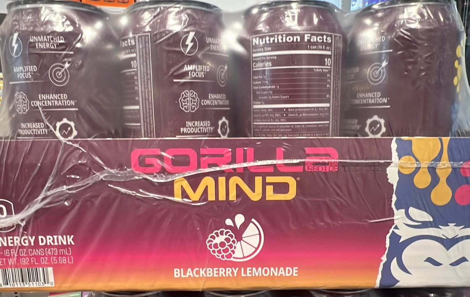 Gorilla mind blackberry lemonade energy case