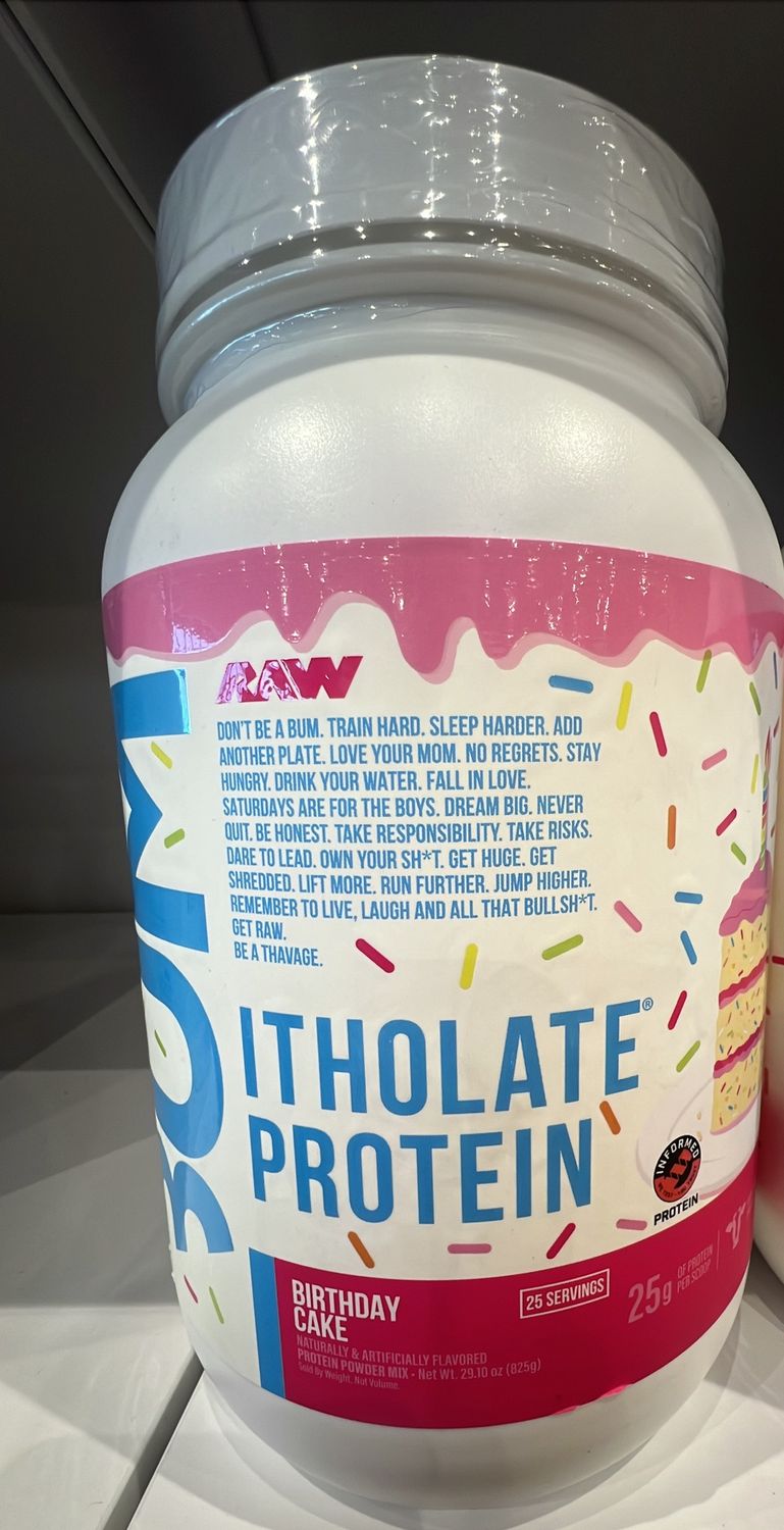 CBUM itholate birthday cake protein