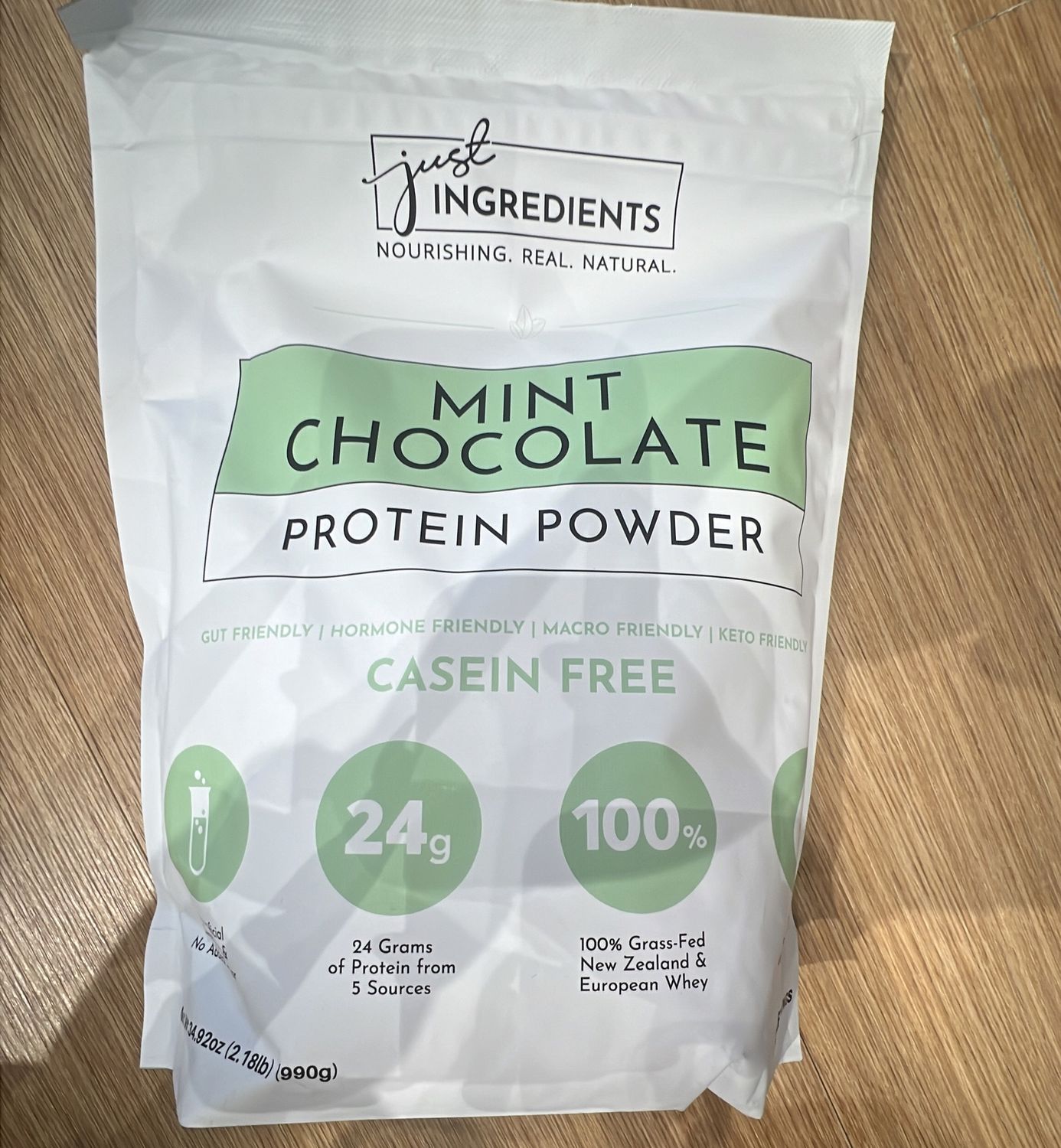 Just ingredients mint chocolate chip protein