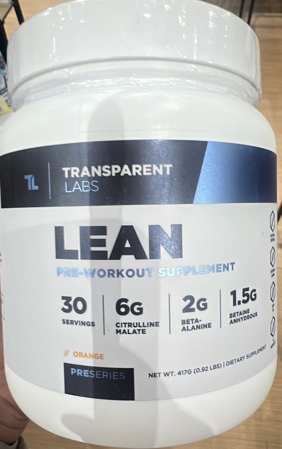 Transparent Labs Lean Orange