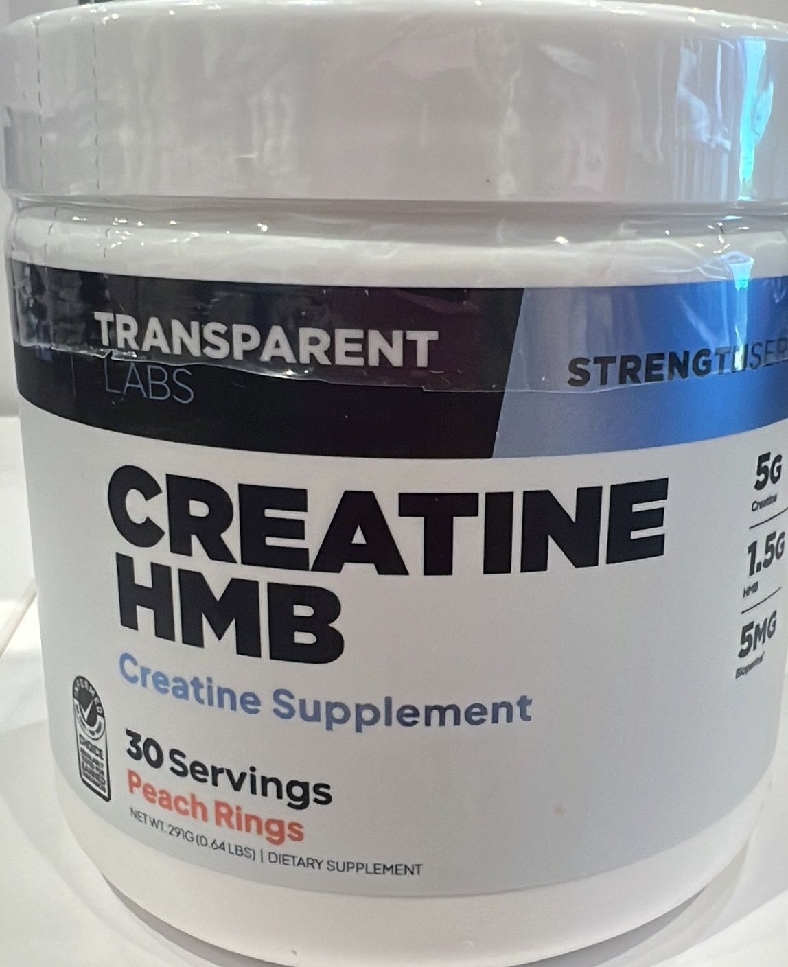 Transparent Labs Creatine HMB Peach Rings