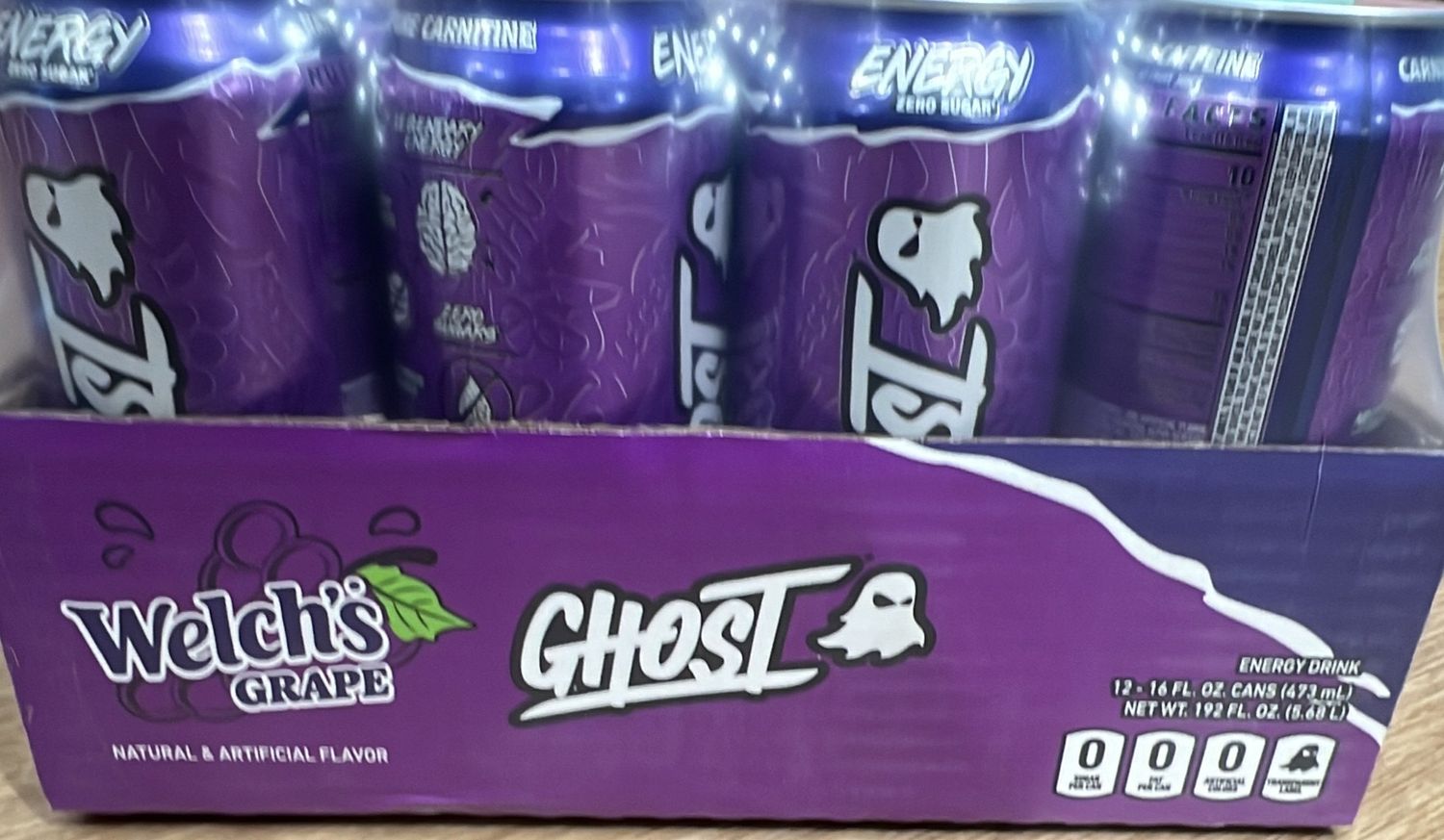 Ghost Energt Welch’s grape case