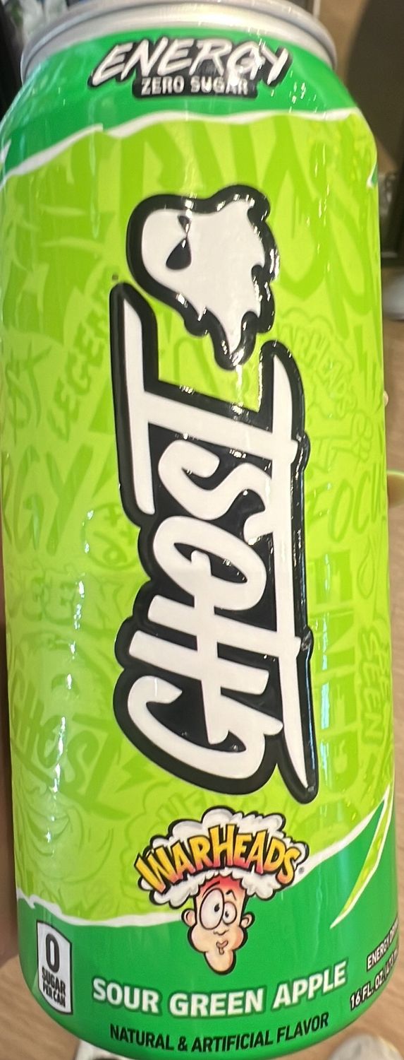 Ghost energy sour green apple single