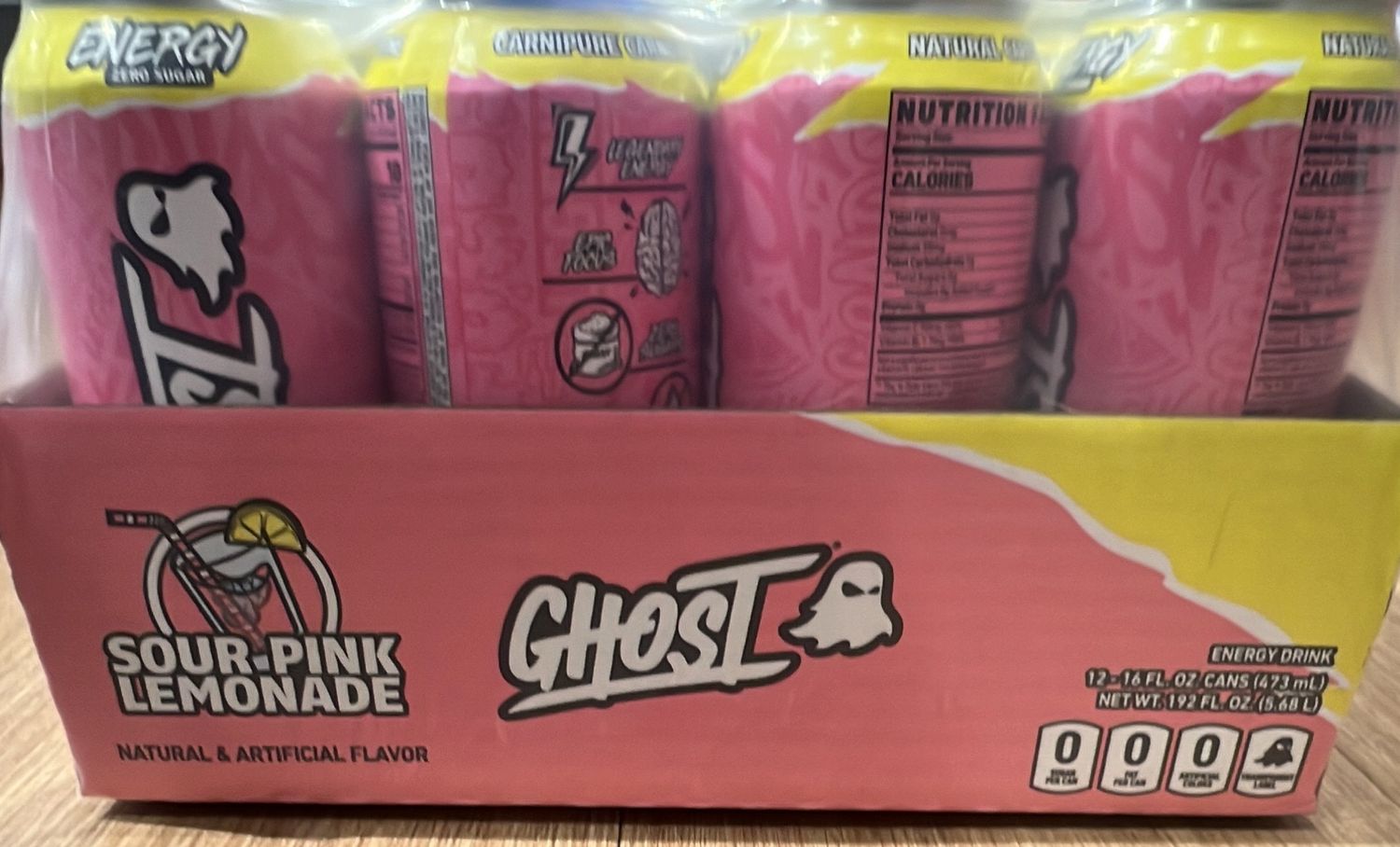 Ghost Sour Pink Lemonade Energy Case