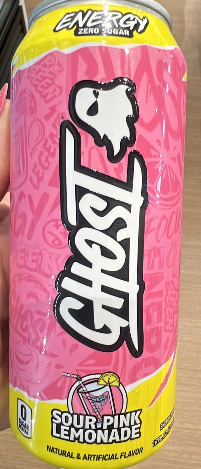 Ghost energy sour pink lemonade single