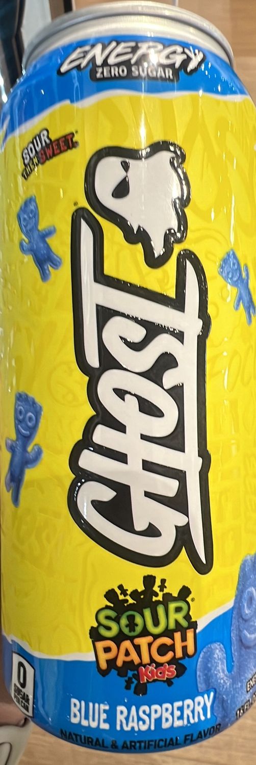 Ghost energy blue raspberry single