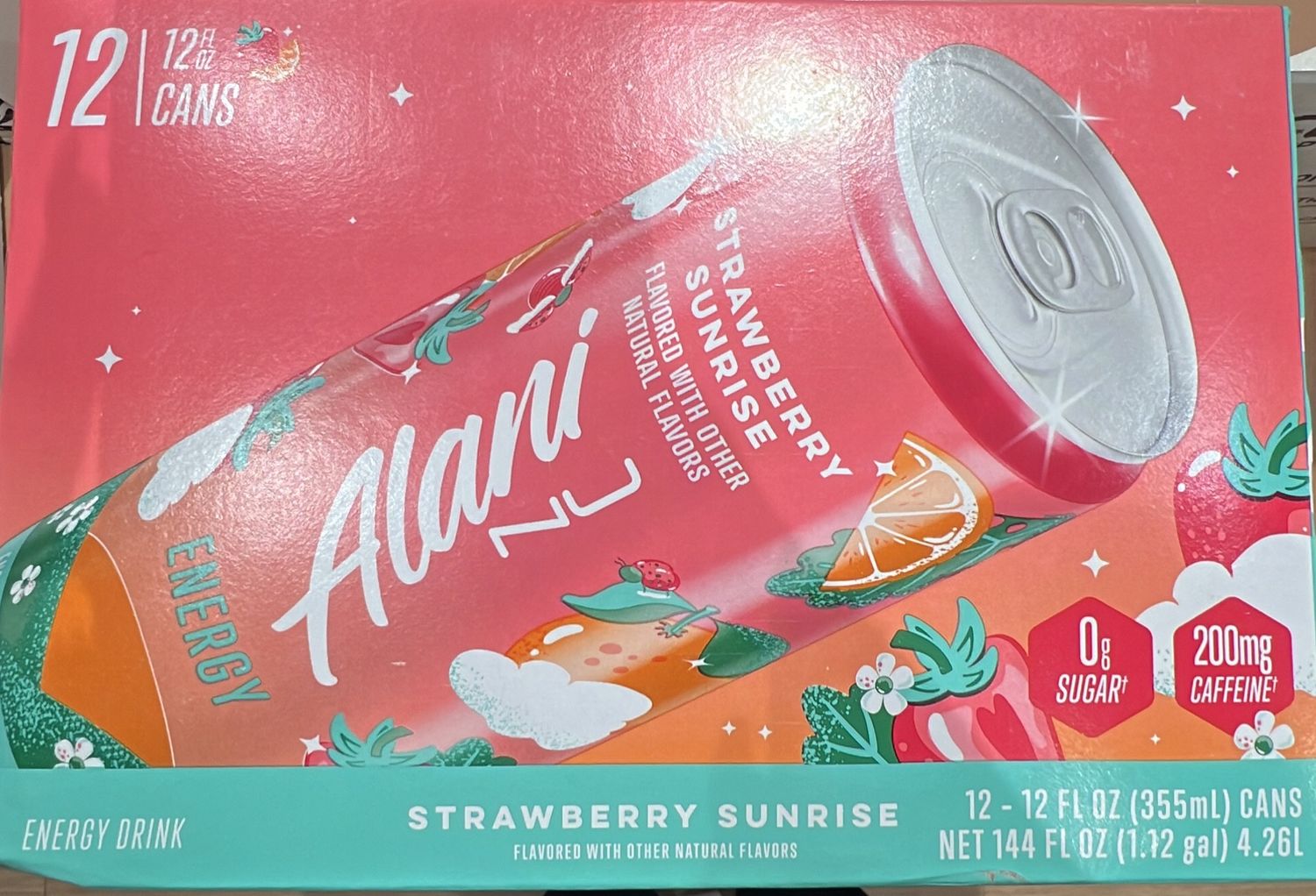 Alani Nu Strawberry Sunrise energy case
