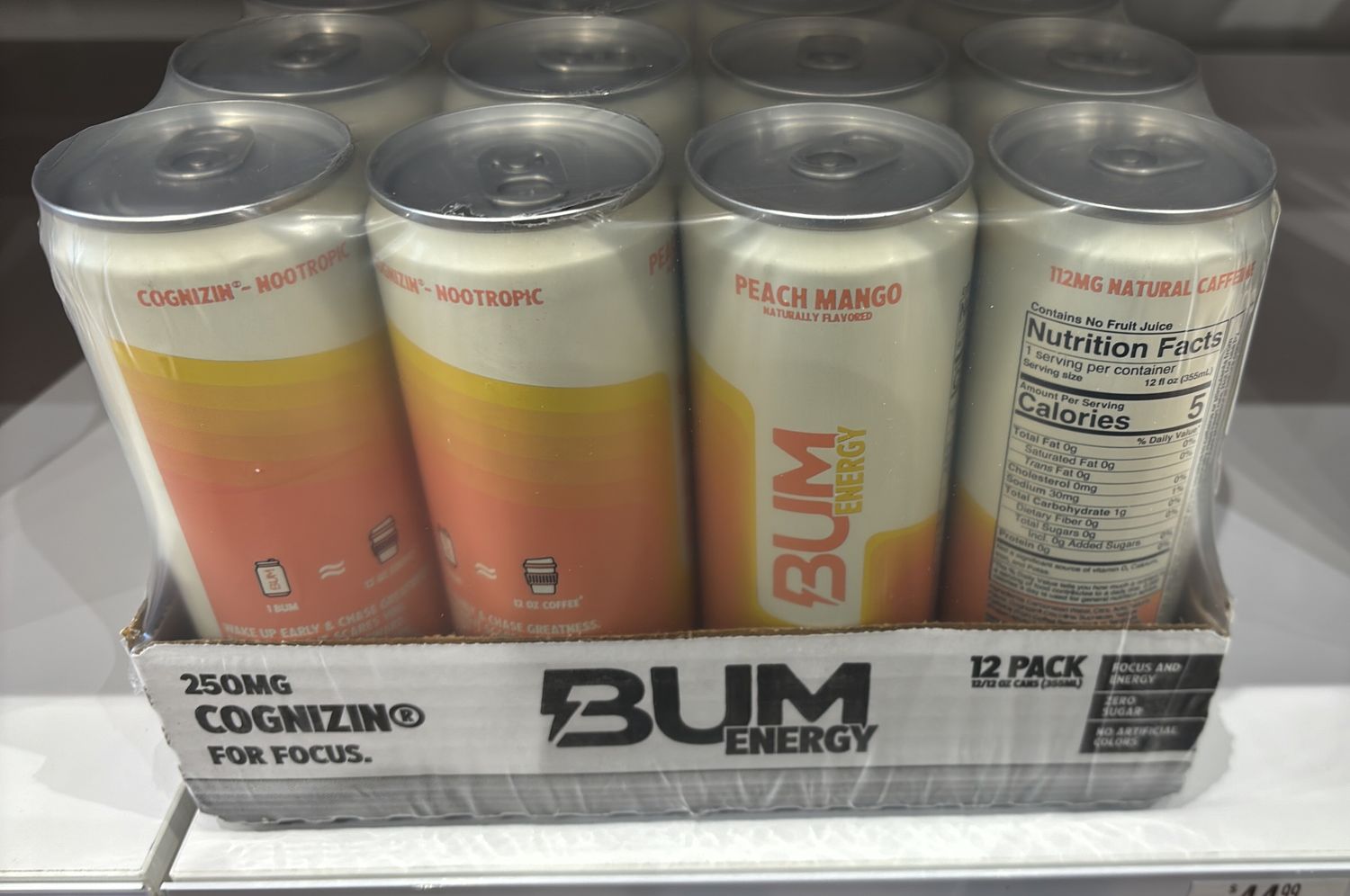Bum energy Peach mango case
