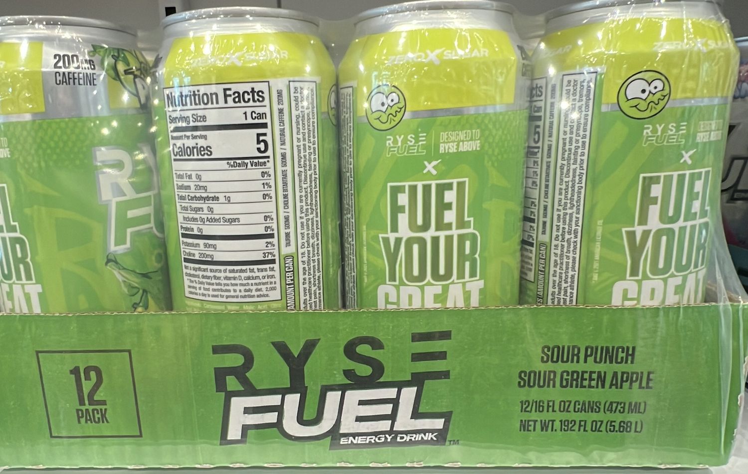 Rude fuel sour punch green apple case 