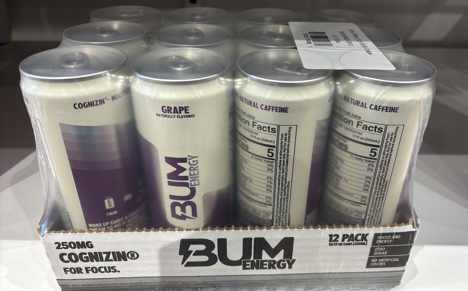 Bum Energy Grape Case