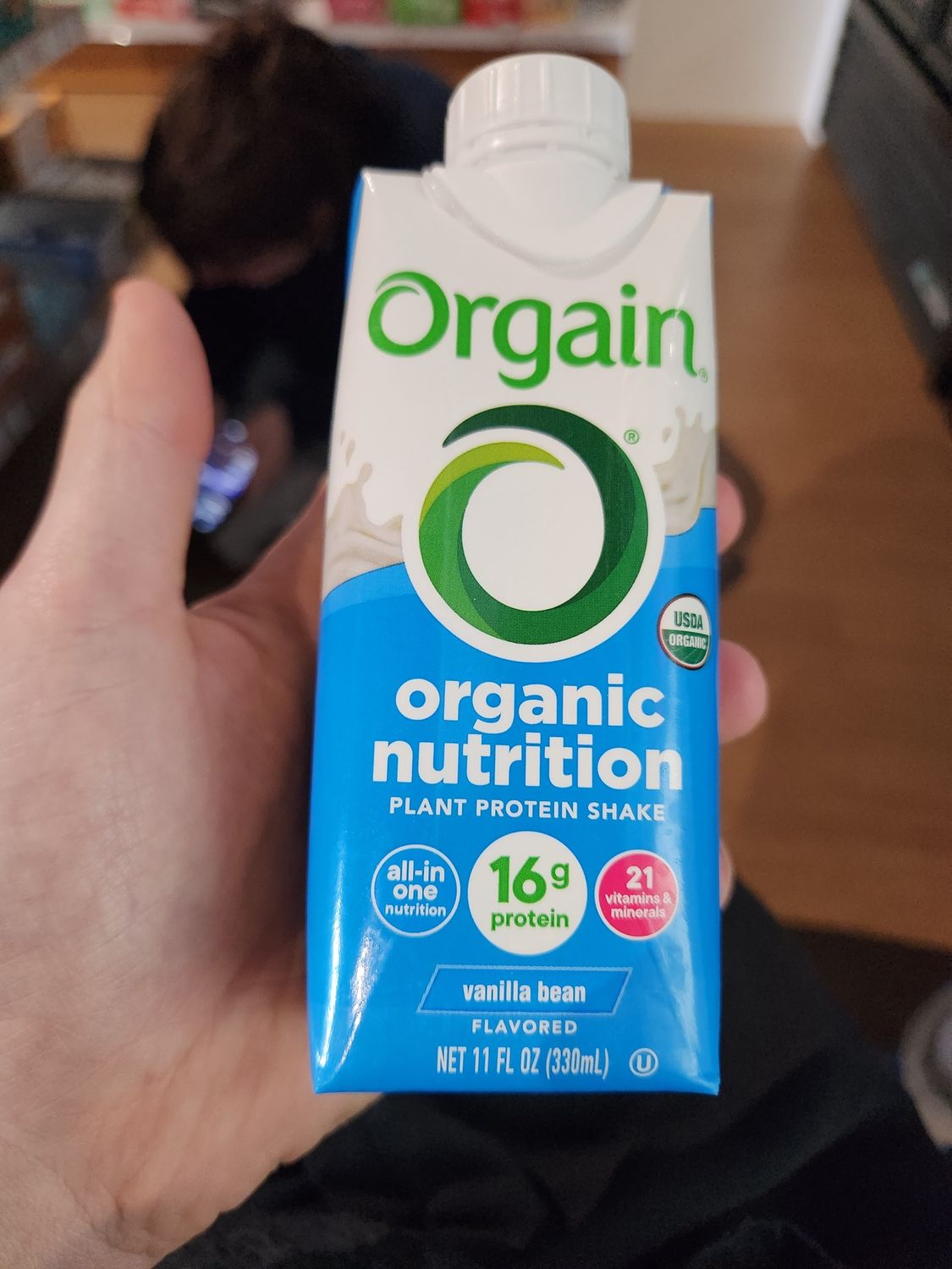 Orgain vanilla bean protein single