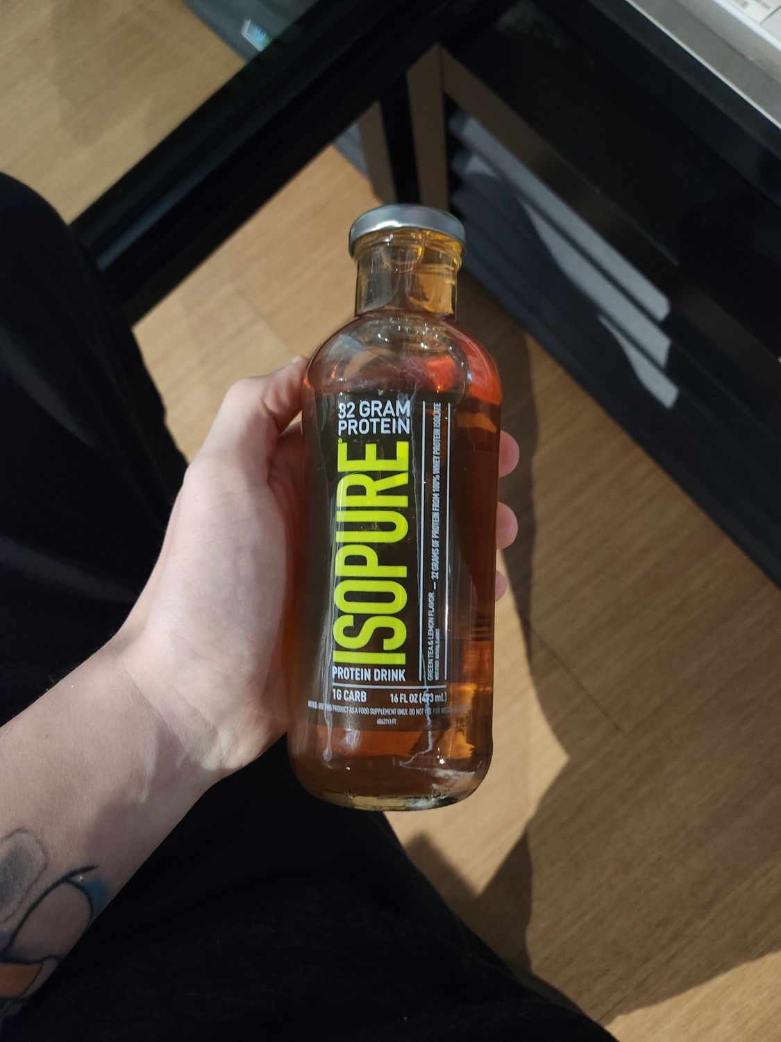 Isopure Protein green tea and lemon single