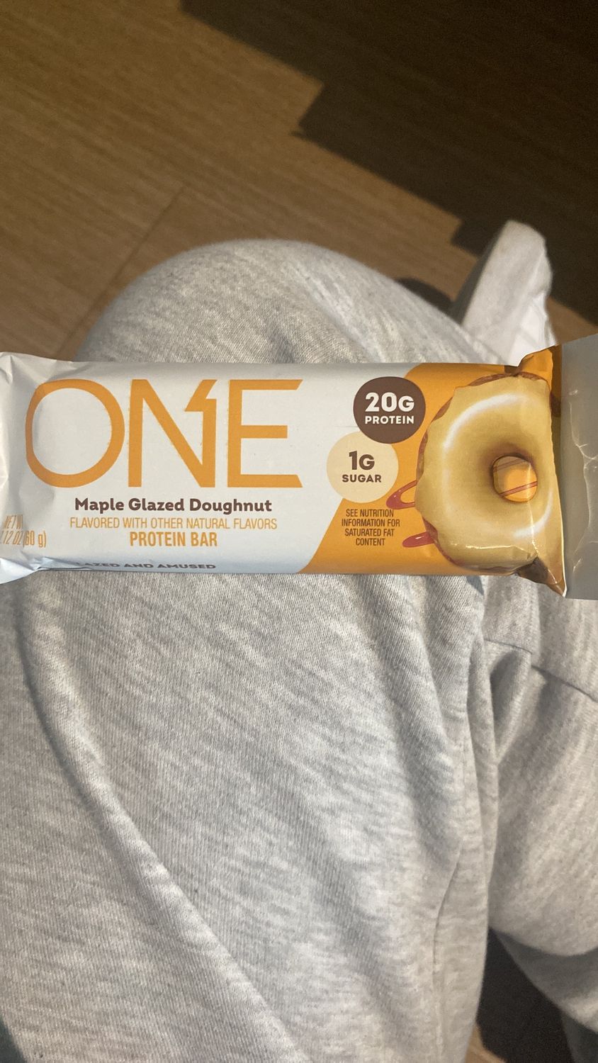 one maple glazed donut single 