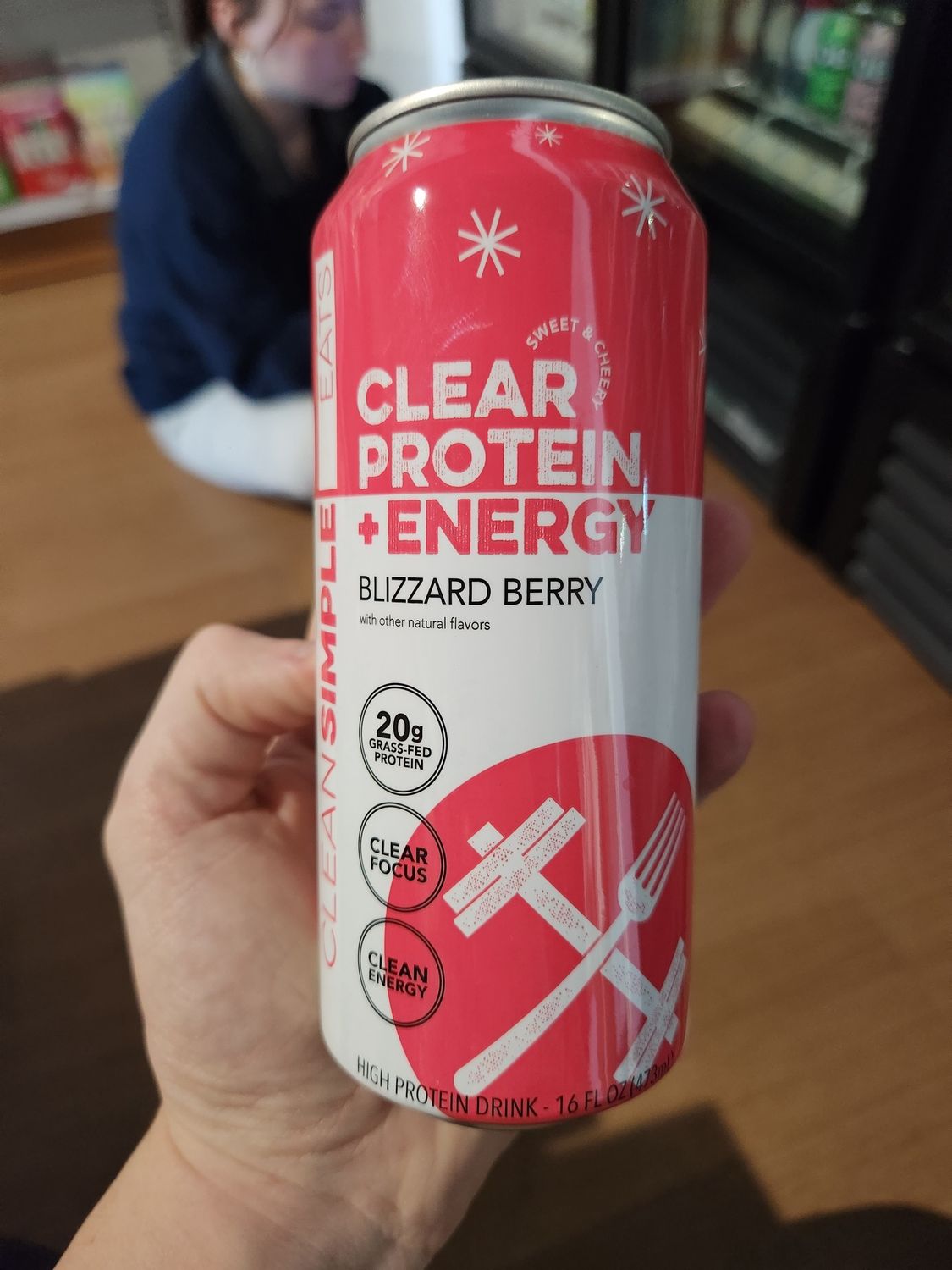 Clean simple eats clear Protein blizzard berry single