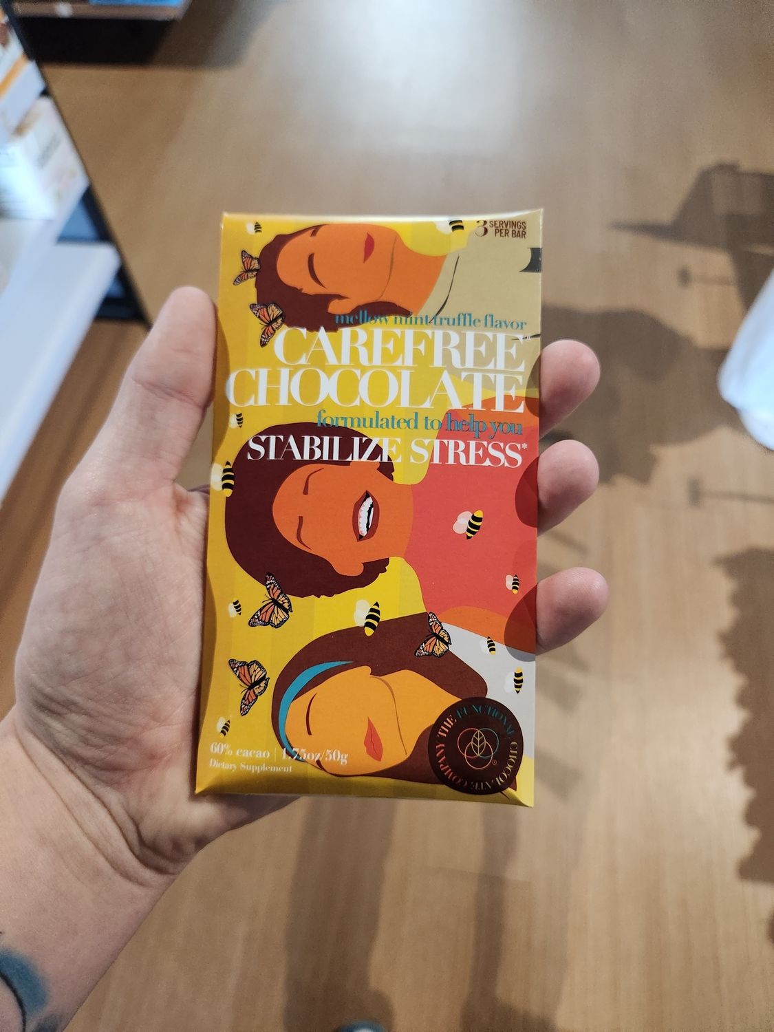 Functional chocolate carefree chocolate 