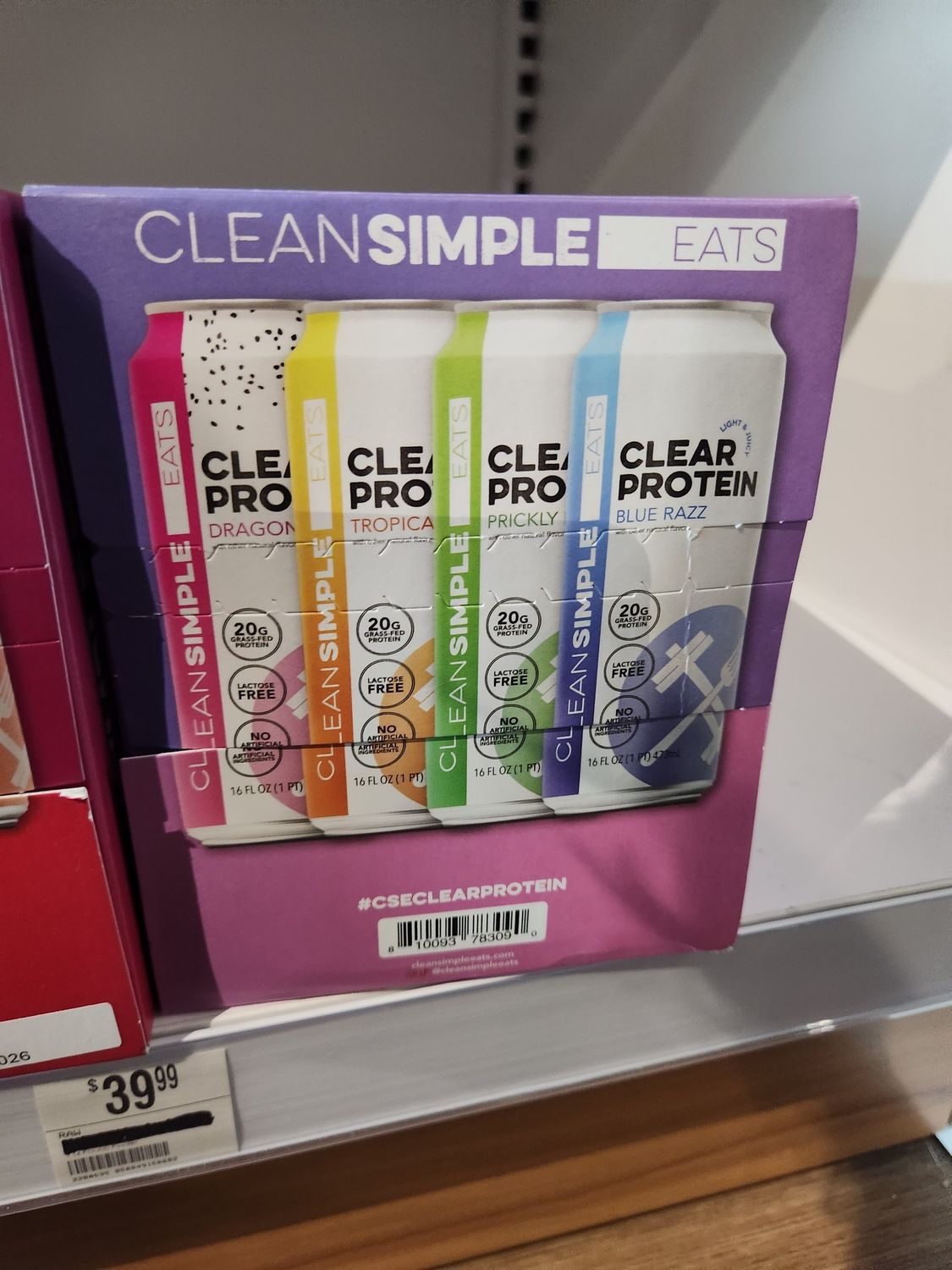 Clean simple eats clear Protein variety pack