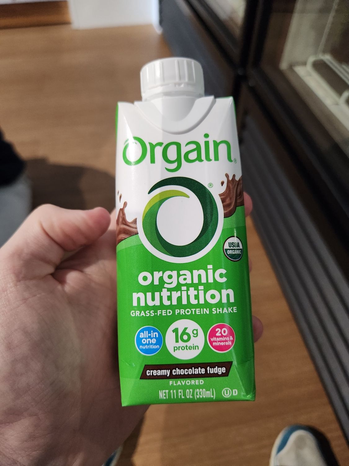 Orgain creamy chocolate fudge Protein single