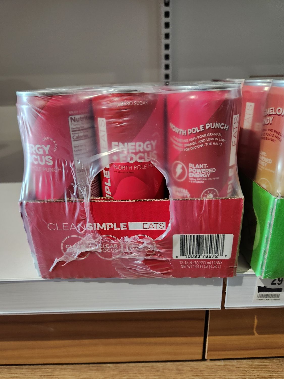 Clean simple eats energy and focus pack north pole punch