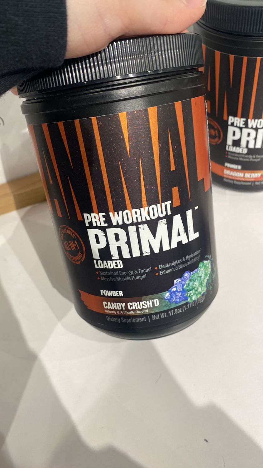 animal primal pre workout candy crushed