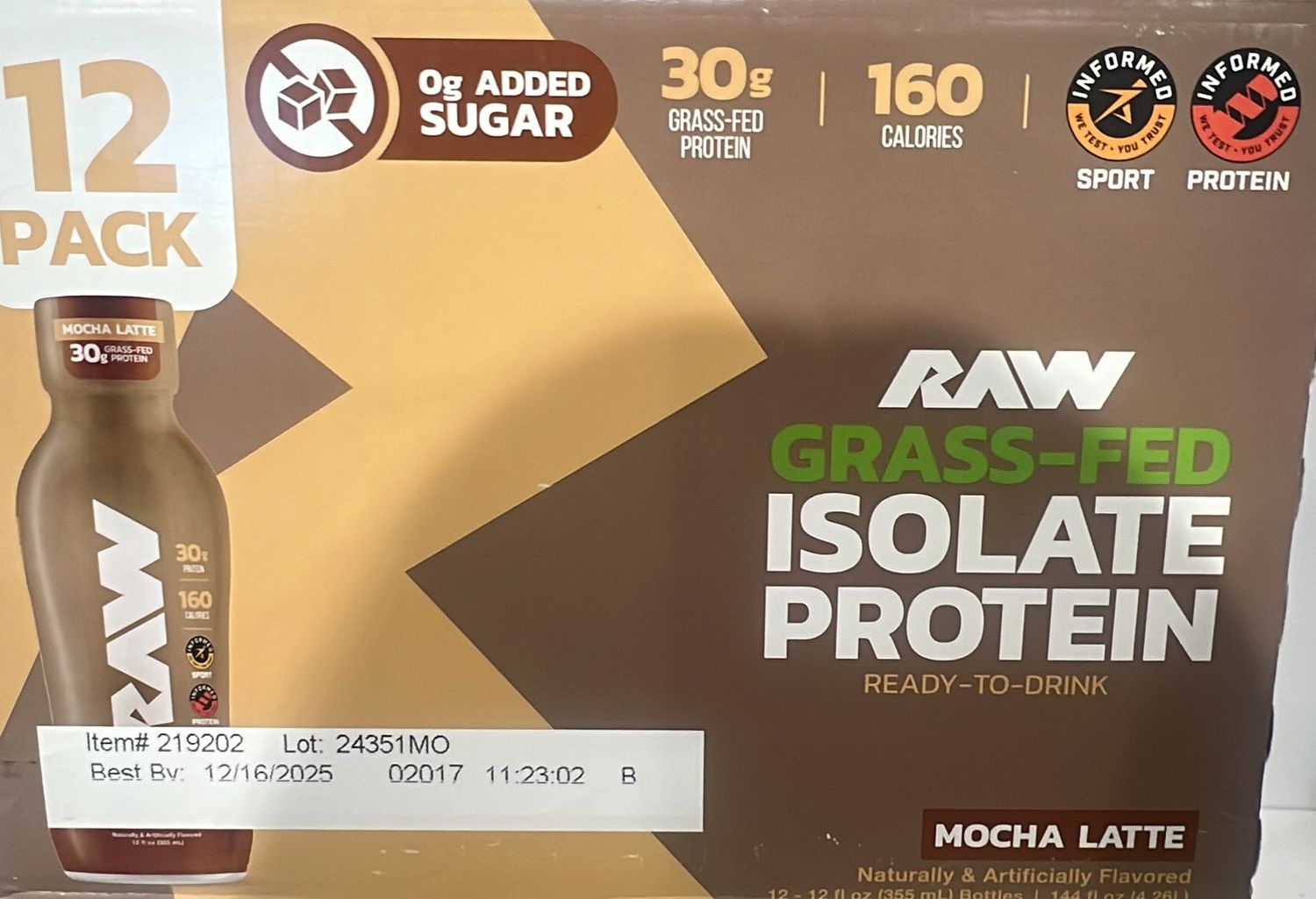 RAW RTD mocha latte