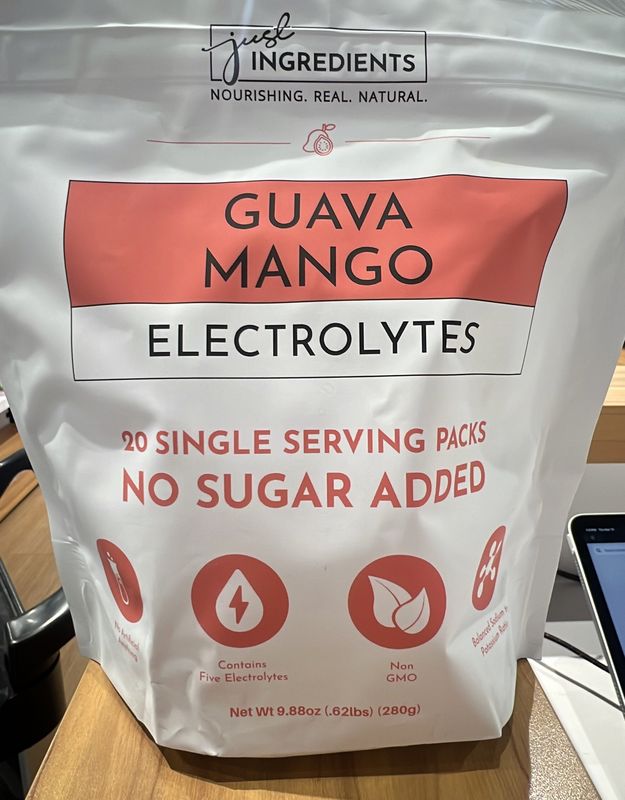 just ingredients guava mango electrolytes