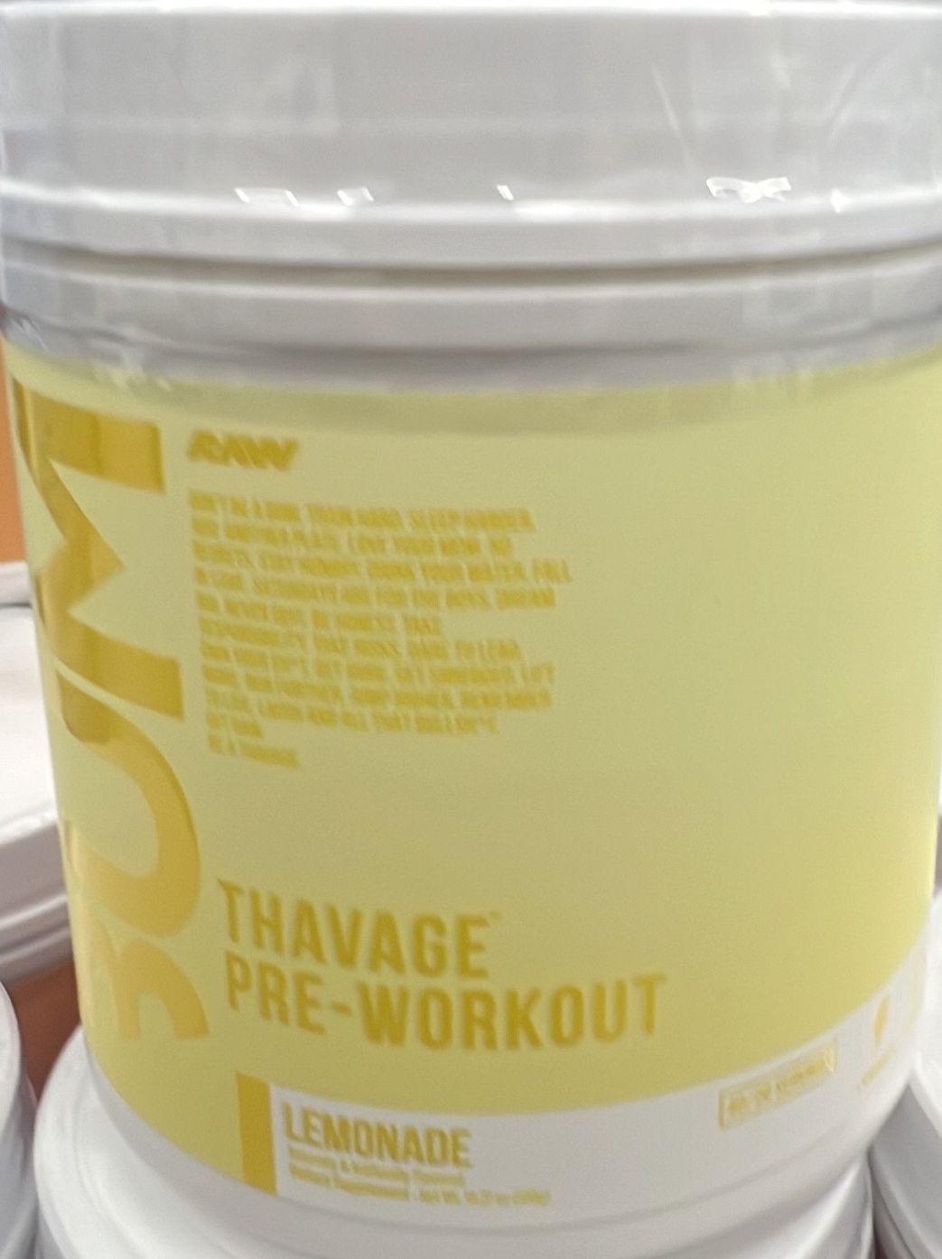 bum thavage pre workout lemonade