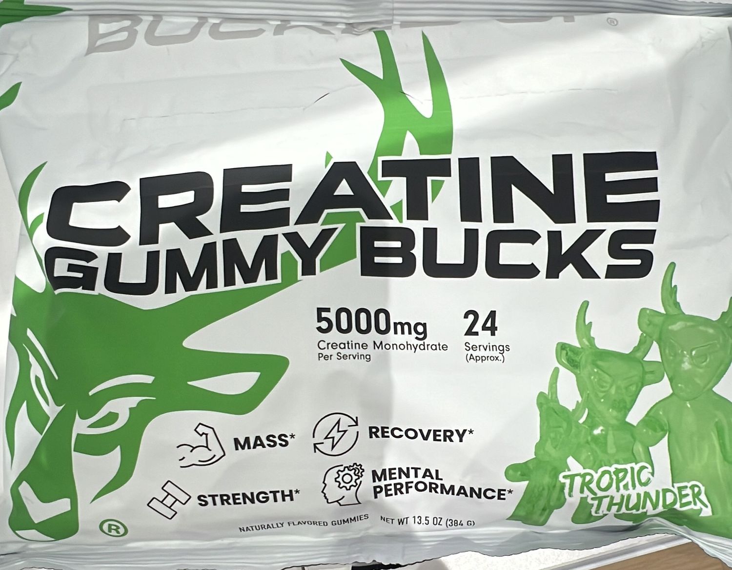 Bucked Up creatine gummines tropic thunder