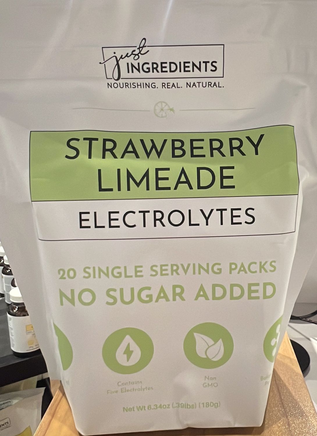 just ingredients strawberry limeade electrolytes 