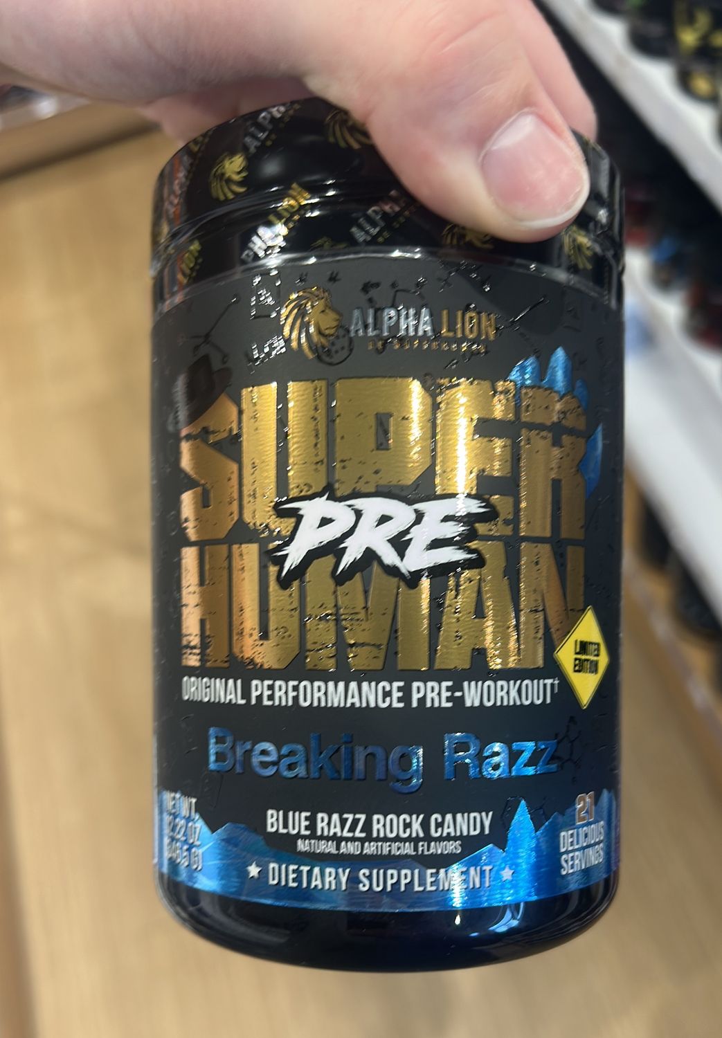 alpha lion pre-workout (breaking raz)
