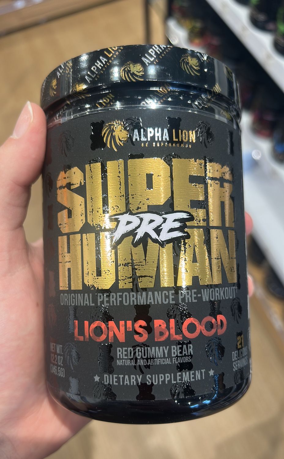 alpha lion pre-workout (lions blood)